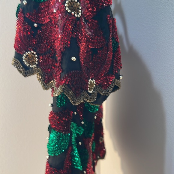 GORGEOUS Vintage Laurence Kazar formal sequined and beaded top. - Picture 5 of 9